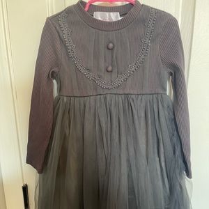 Gray long sleeve dress